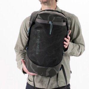 Patagonia Backpack 35L Planing Roll Top Pack Bag Camouflage Camo Black Blue